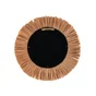 Miroir ethnique diamètre 21 cm raffia