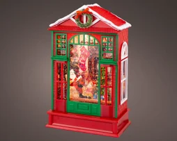 Décoration noël maison arroseur neige 1led animé à pile h.25,5