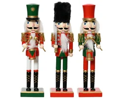 Décoration noël intérieur à poser casse-noisette bois h25cm 3 variantes