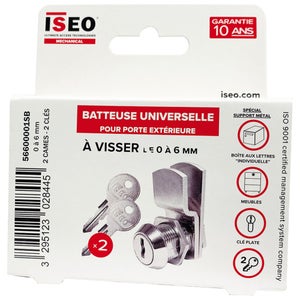 Batteuse à visser, 0-6mm, 2 cames, ISEO