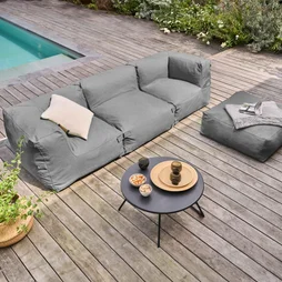 Pouf fauteuil MIXI anthracite