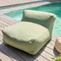 Pouf fauteuil MIXI vert cactus