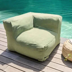 Pouf fauteuil cactus MIXI vert cactus