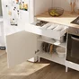 Cuisine équipée Eleki blanc, 6 meubles avec électroménager, L180 x H217 x P58 cm