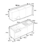 Cuisine équipée Eleki blanc, 6 meubles avec électroménager, L180 x H217 x P58 cm