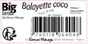 Balayette coco, manche bois court, BIGBROSS