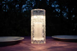 Lampe Jack 20 cm rechargeable, abs, transparent LED