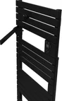 Sèche-serviettes électrique soufflant SAUTER 1750W, H140.5 x l55 cm Asama ii noir