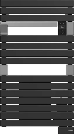 Sèche-serviettes électrique soufflant SAUTER 1500W, H99.5 x l55 cm Asama ii anthracite