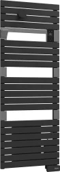 Sèche-serviettes électrique soufflant SAUTER 1750W, H140.5 x l55 cm Asama ii anthracite