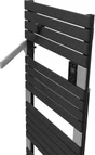 Sèche-serviettes électrique soufflant SAUTER 1750W, H140.5 x l55 cm Asama ii anthracite