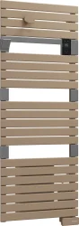 Sèche-serviettes électrique soufflant SAUTER 1750W, H140.5 x l55 cm Asama ii cappuccino