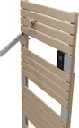 Sèche-serviettes électrique soufflant SAUTER 1750W, H140.5 x l55 cm Asama ii cappuccino