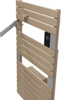Sèche-serviettes électrique soufflant SAUTER 1500W, H99.5 x l55 cm Asama ii cappuccino