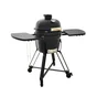 Barbecue Kamado céramique charbon, NATERIAL Little Drago, noir, diam.34 cm, avec housse