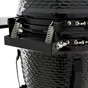 Barbecue Kamado céramique charbon, NATERIAL Little Drago, noir, diam.34 cm, avec housse