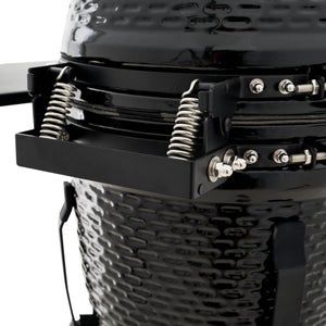 Barbecue Kamado céramique charbon, NATERIAL Little Drago, noir, diam.34 cm, avec housse