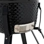 Barbecue Kamado céramique charbon, NATERIAL Little Drago, noir, diam.34 cm, avec housse