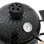 Barbecue Kamado céramique charbon, NATERIAL Little Drago, noir, diam.34 cm, avec housse