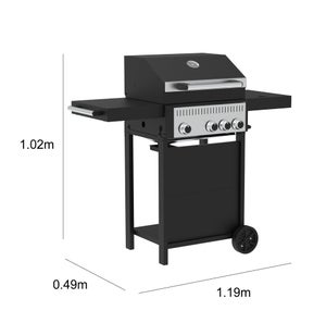Barbecue gaz C500, 4 + 1 bruleurs