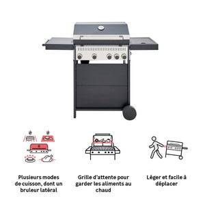 Barbecue gaz C500, 4 + 1 bruleurs