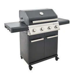 Barbecue gaz NATERIAL Kenton II 4 bruleurs noir