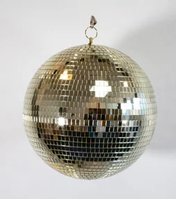 Boule à facettes DISCO-30GLD, or ARIANE l.30 x H.30 cm