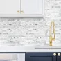 Credence adhesive wall tiles premium marble stone gr 29,7x29,2 d-c-fix