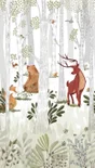 Papier peint panoramique Animal kingdom multicolore l.159 x H.280 cm