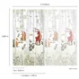Papier peint panoramique Animal kingdom multicolore l.159 x H.280 cm