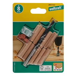 Kit Centreurs Forets Tourillons Diam.8 Mm Wolfcraft