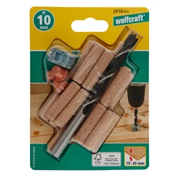 Kit Centreurs Forets Tourillons Diam.10 Mm Wolfcraft