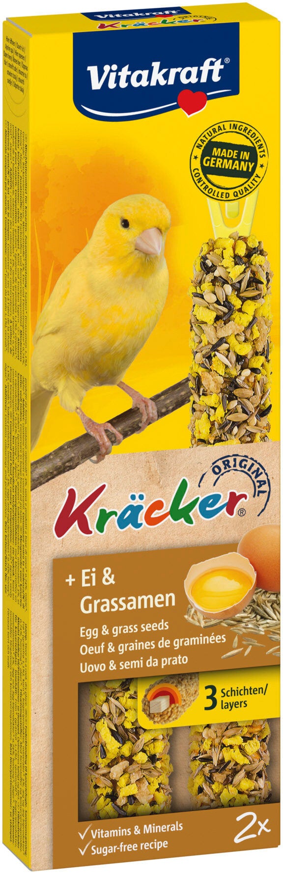 Aliments pour canaris kracker œuf graines de graminée VITAKRAFT