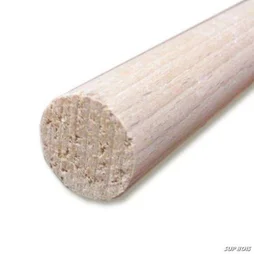 Tourillon hêtre lisse 12 mm L. 1m