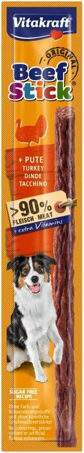 Friandise chien beef stick dinde 1pc 12g , VITAKRAFT