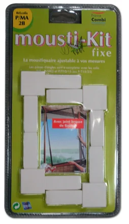 4 Pièces D'Angles Pour Moustiquaire Moustikit Cadre Blanc
