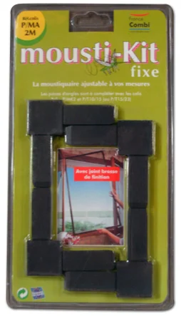 4 Pièces D'Angle Pour Moustiquaire Moustikit Cadre Marron