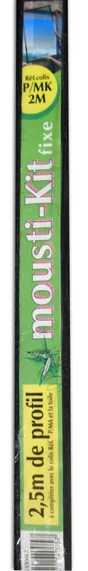Profil 2.50M Pour Moustiquaire Moustikit Cadre Aluminium Marron