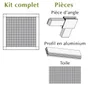 Moustiquaire Pour Fenêtre Cadre Fixe Moustikit H.100 X L.100 Cm