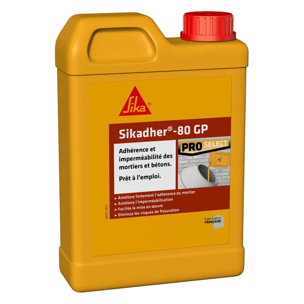 Résine D'Adhérence Pour Mortier Prête À L'Emploi Sika Sikadher 2 L Blanc