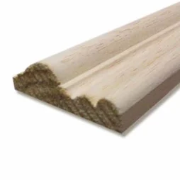 Moulure Encadrement Bois Exotique Blanc 230X30 Ep8