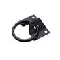 Platine avec anneau acier noir diamètre 7mm 45x70mm, STANDERS
