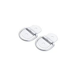 Platine avec anneau acier zingué diamètre 5.5mm 32x58mm lot de 2