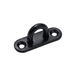 Platine à oeil acier noir diamètre 5mm 45x15mm, STANDERS