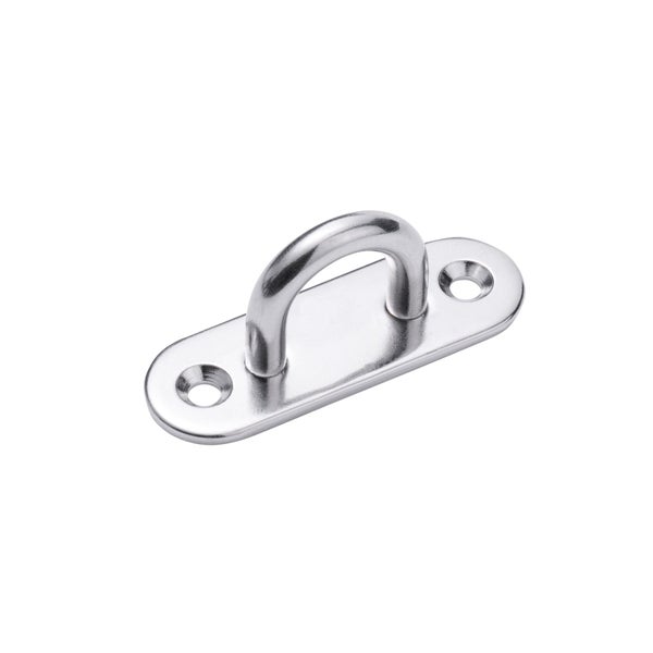 Platine à oeil inox a2 diamètre 6mm 60x20mm, STANDERS