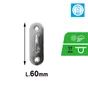 Platine à oeil inox a2 diamètre 6mm 60x20mm, STANDERS