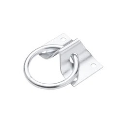 Platine avec anneau acier zingué diamètre 7mm 45x70mm, STANDERS