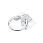 Platine avec anneau acier zingué diamètre 7mm 45x70mm, STANDERS