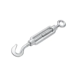 Tendeur œil + crochet acier zingué 190kg pour câble diamètre 8/10mm, STANDERS