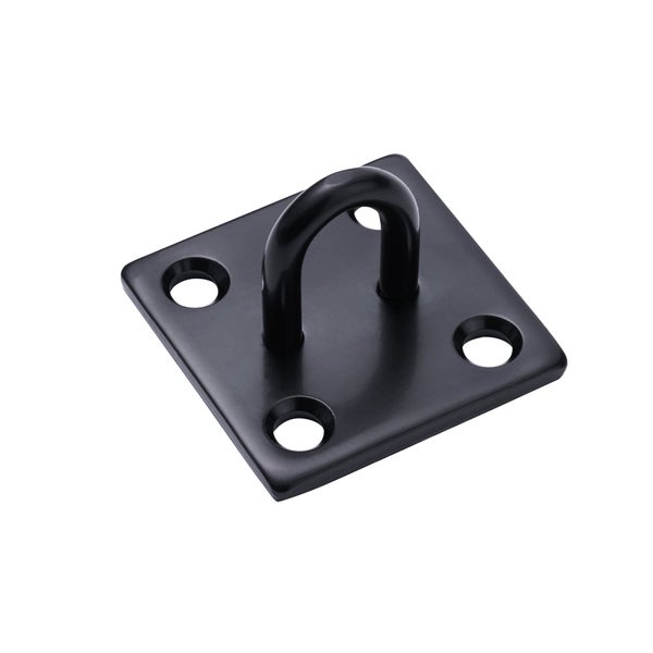 Platine à œil  acier noir diamètre 8mm 40x50mm, STANDERS